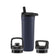 Base Stainless Steel Bottle With Three Lids#galaxy-navy_18oz