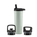 Base Stainless Steel Bottle With Three Lids