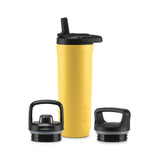 Base Stainless Steel Bottle With Three Lids