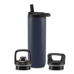 Base Stainless Steel Bottle With Three Lids