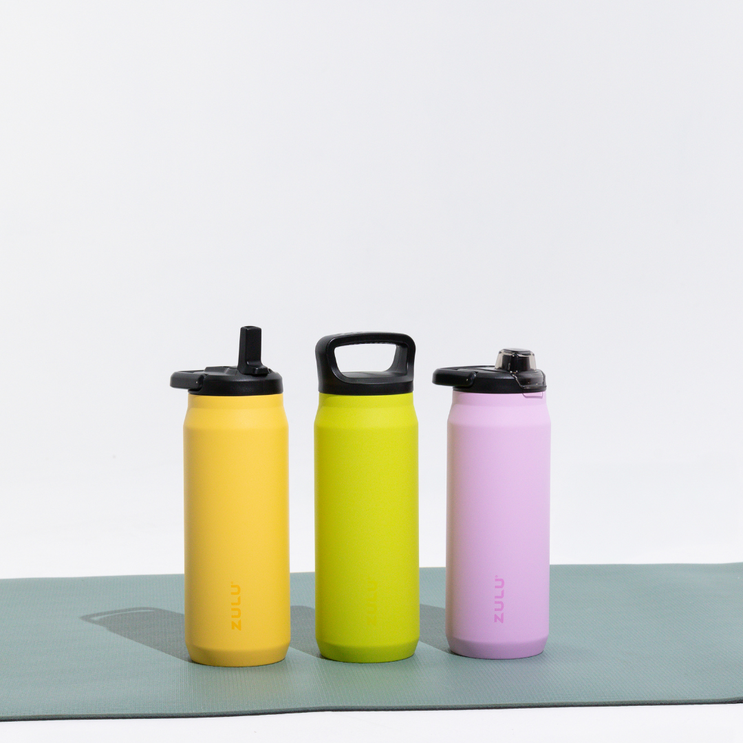 Base Stainless Steel Bottle With Three Lids
